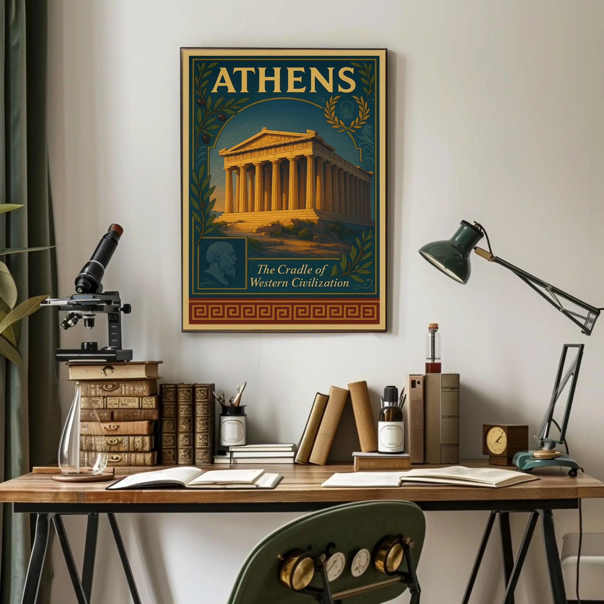 Athens The Cradle of Western Civilization Poster