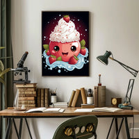 Sweet Delight Poster Whimsical Dreamscape Wall Art Print