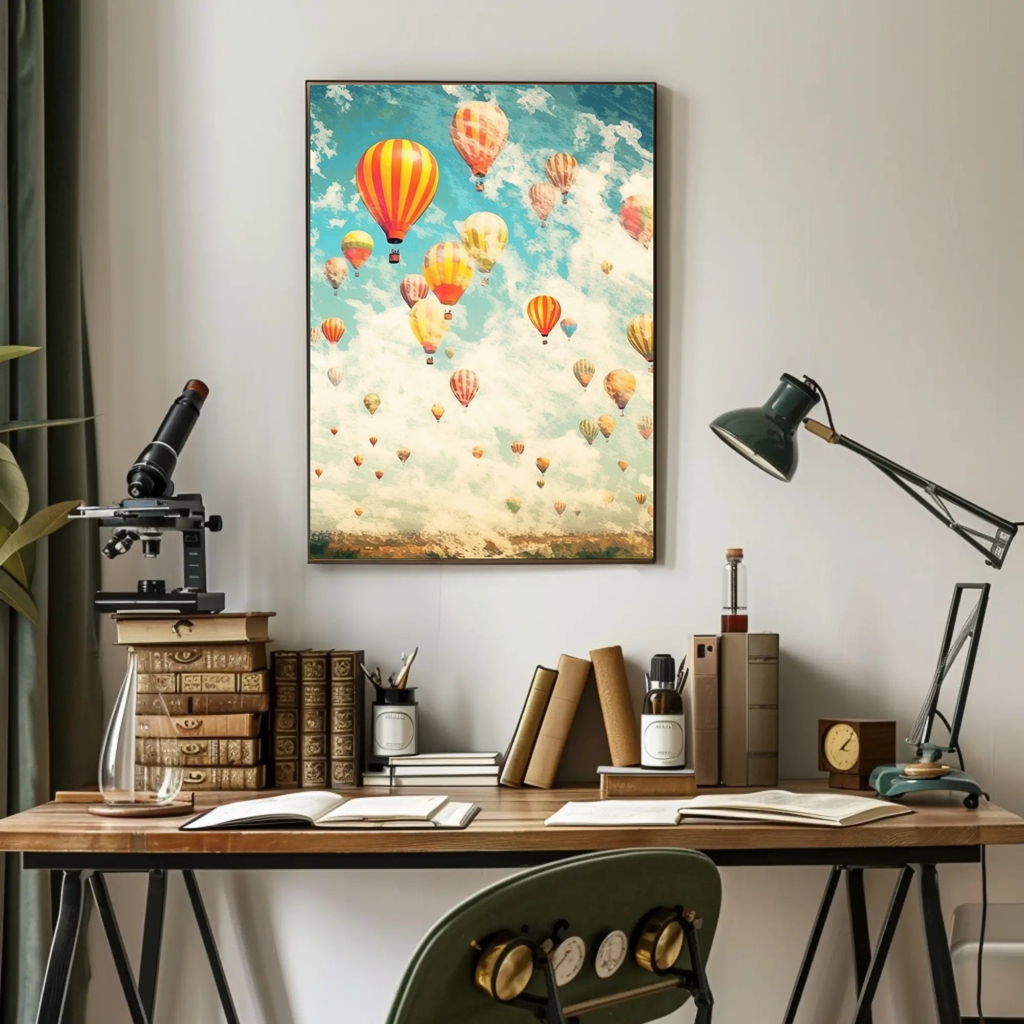 Vibrant Balloon Festival Poster