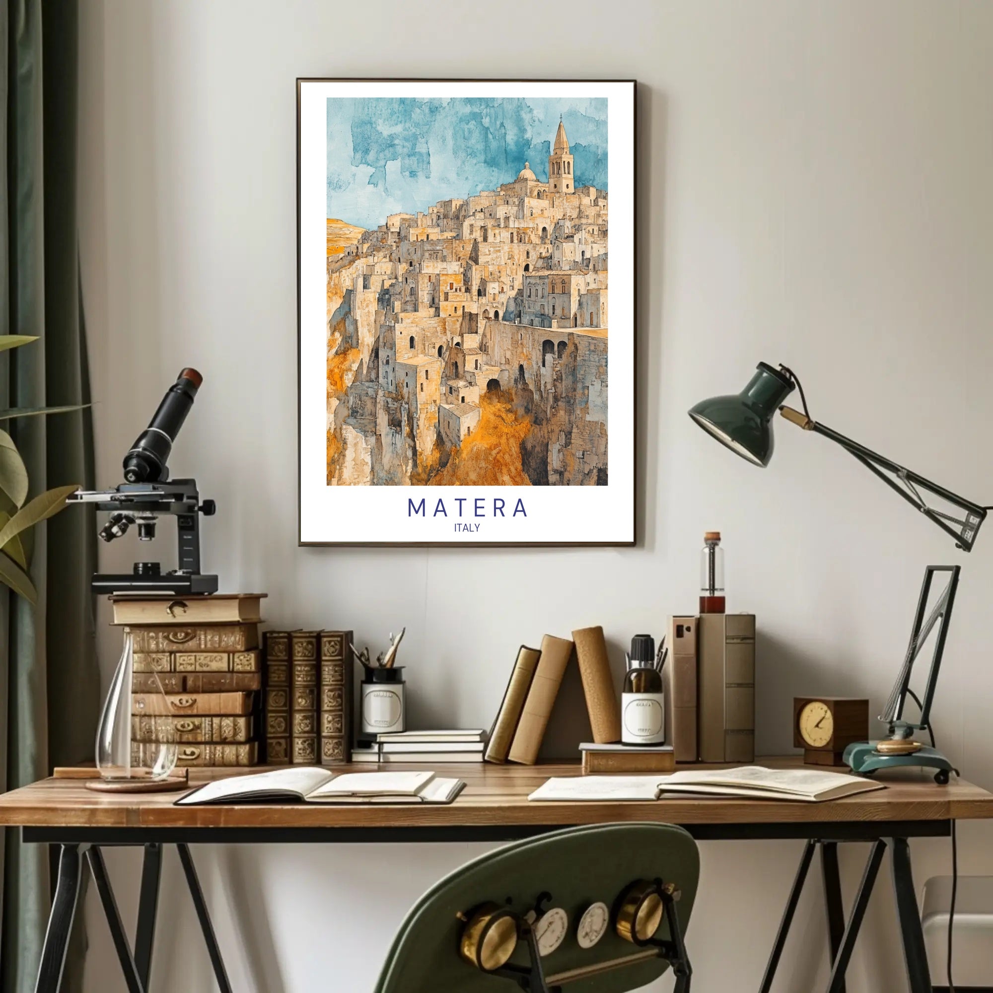 Matera: A Timeless Italian Landscape Poster PosterGoat