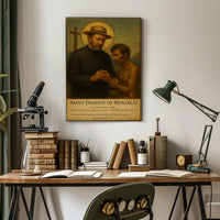 Saint Damien Reverent Compassion Cultural or Heritage Poster