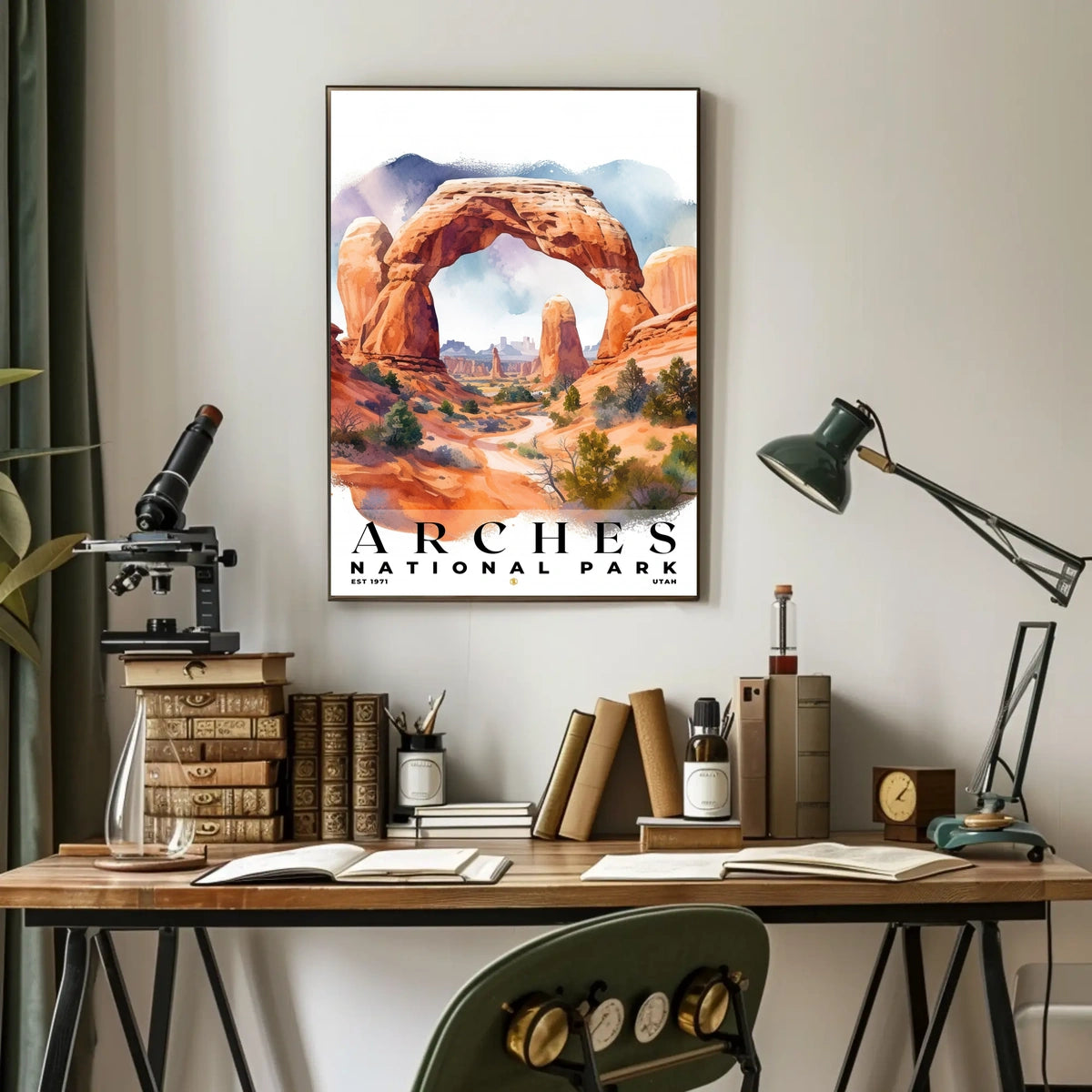 Arches Watercolor Wall Art Poster