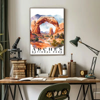 Arches Watercolor Wall Art Poster