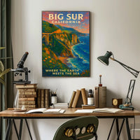 Big Sur California Poster Majestic Ocean View Nature Lovers
