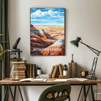 Petrified Forest National Park Vintage Travel Poster
