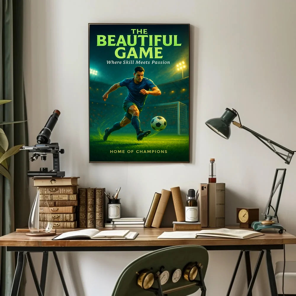 The Beautiful Game Soccer Sports Poster PosterGoat