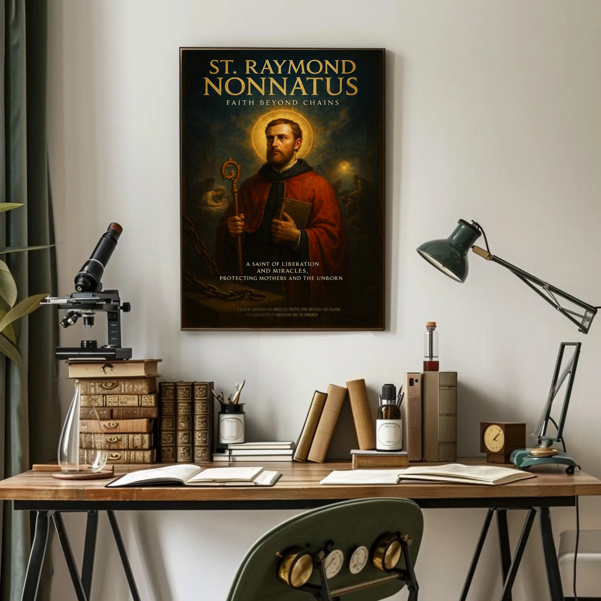 St. Raymond Nonnatus Faith Beyond Chains Poster