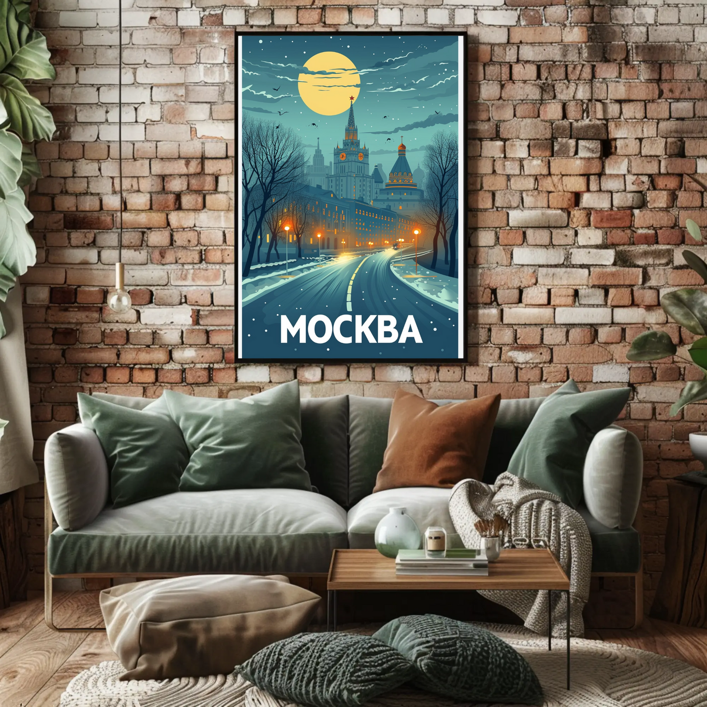 Moscow: Winter Night Poster