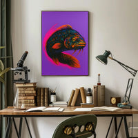 Vibrant Fish Portrait Poster