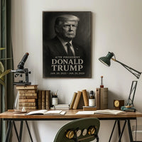 Donald Trump 47Th President Iconic Scenic Portrait Art Patriotic Decor Lovers Wanderlust Spirit Poster