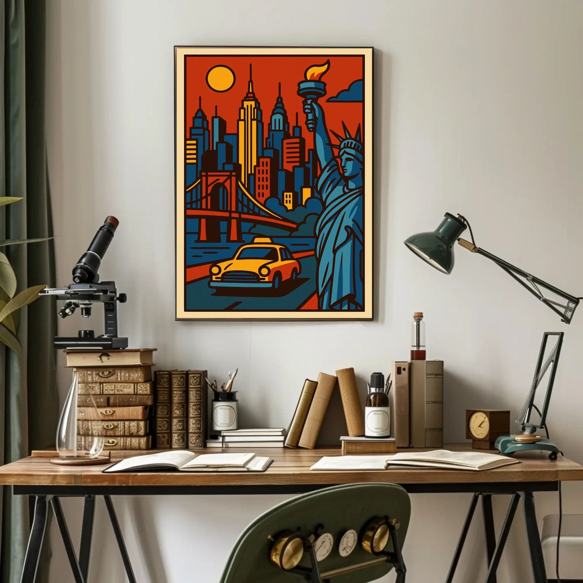 New York City Urban Icons Deluxe Poster Pop Art Wall Art