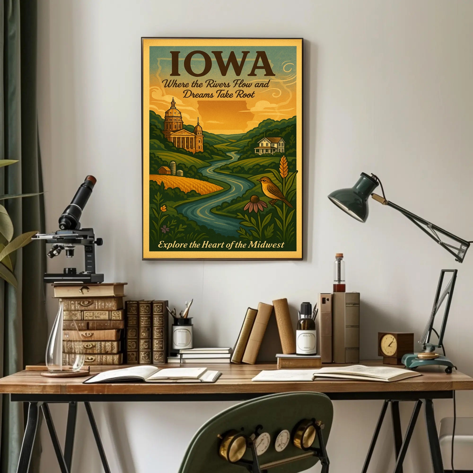 Explore The Heart Of The Midwest Poster
