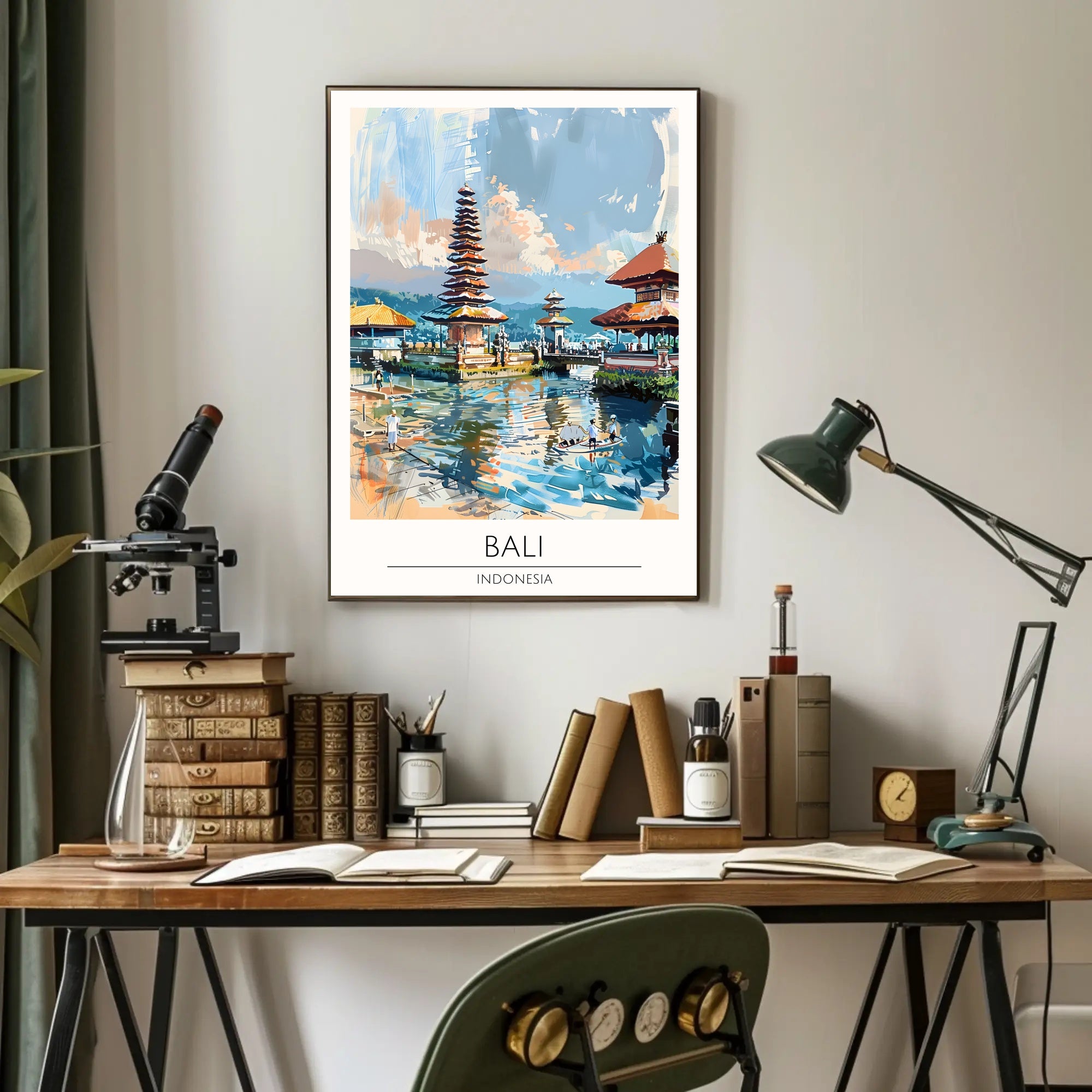 Tranquil Bali Landscape Poster PosterGoat