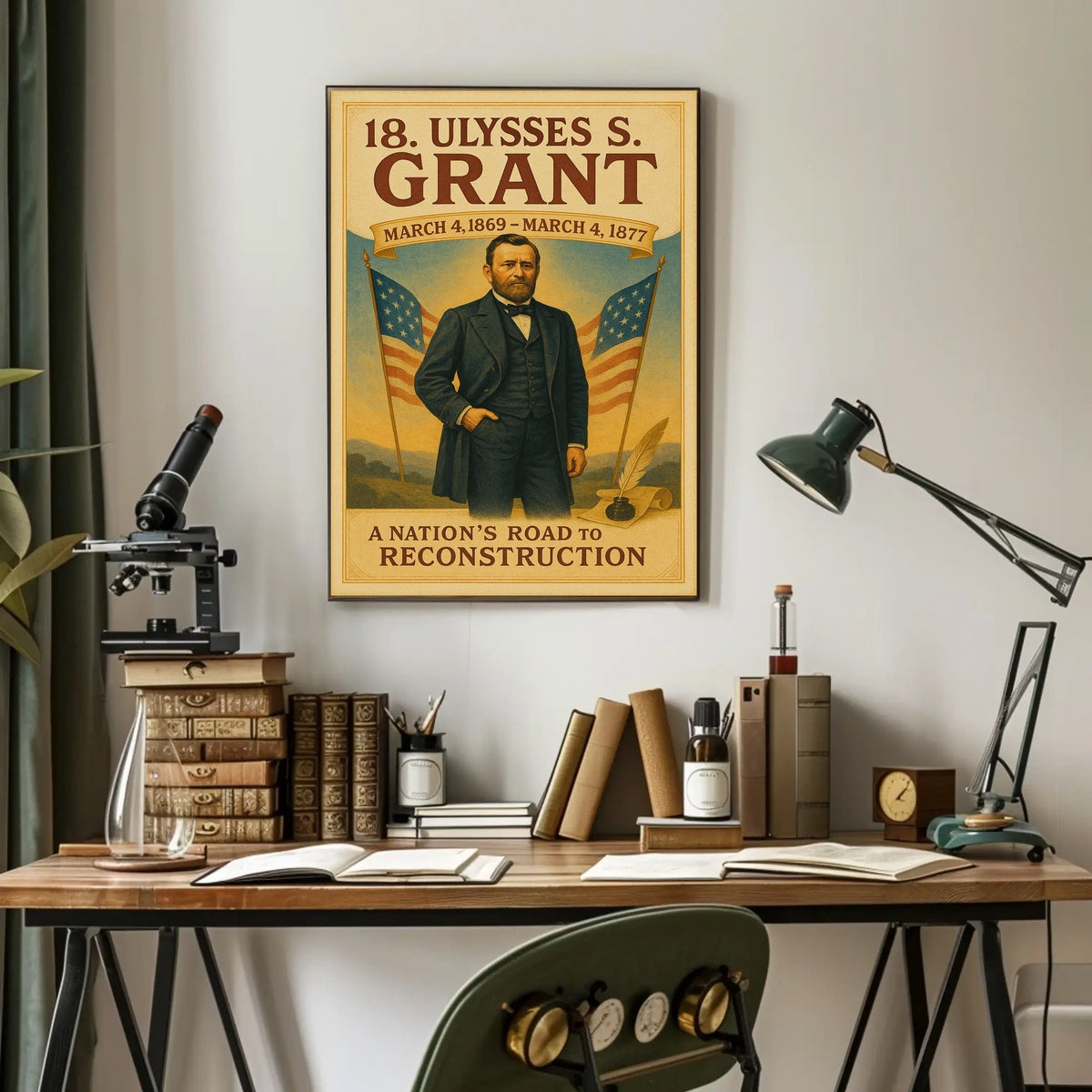 Ulysses S. Grant 18Th President Poster