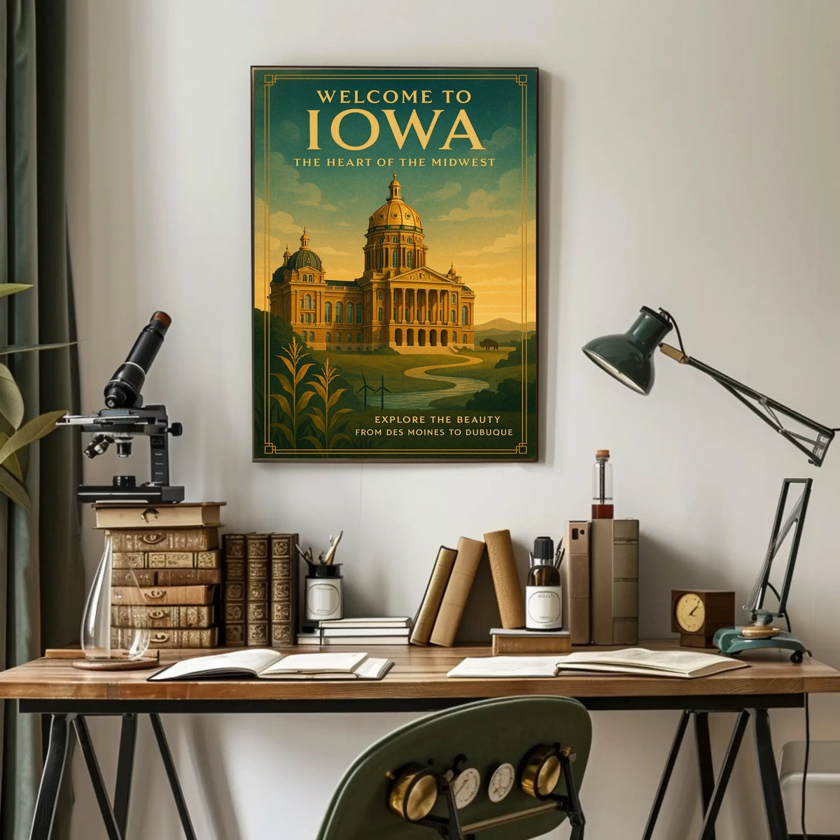 Welcome to Iowa The Heart of the Midwest Poster