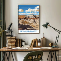 Petrified Forest Arizona Vintage Travel Poster