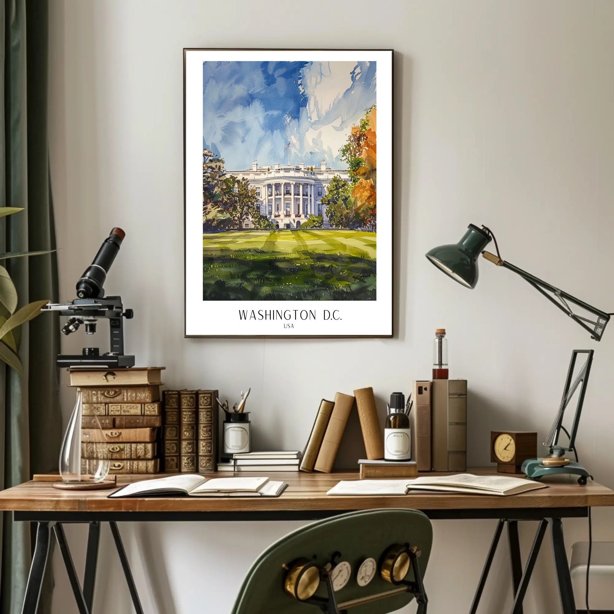 The White House in Washington D.C Poster PosterGoat