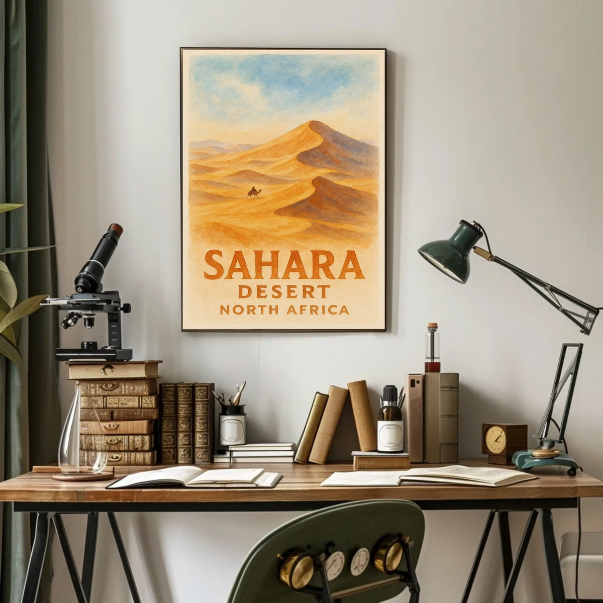 Timeless Sahara Desert Adventure Vintage Poster