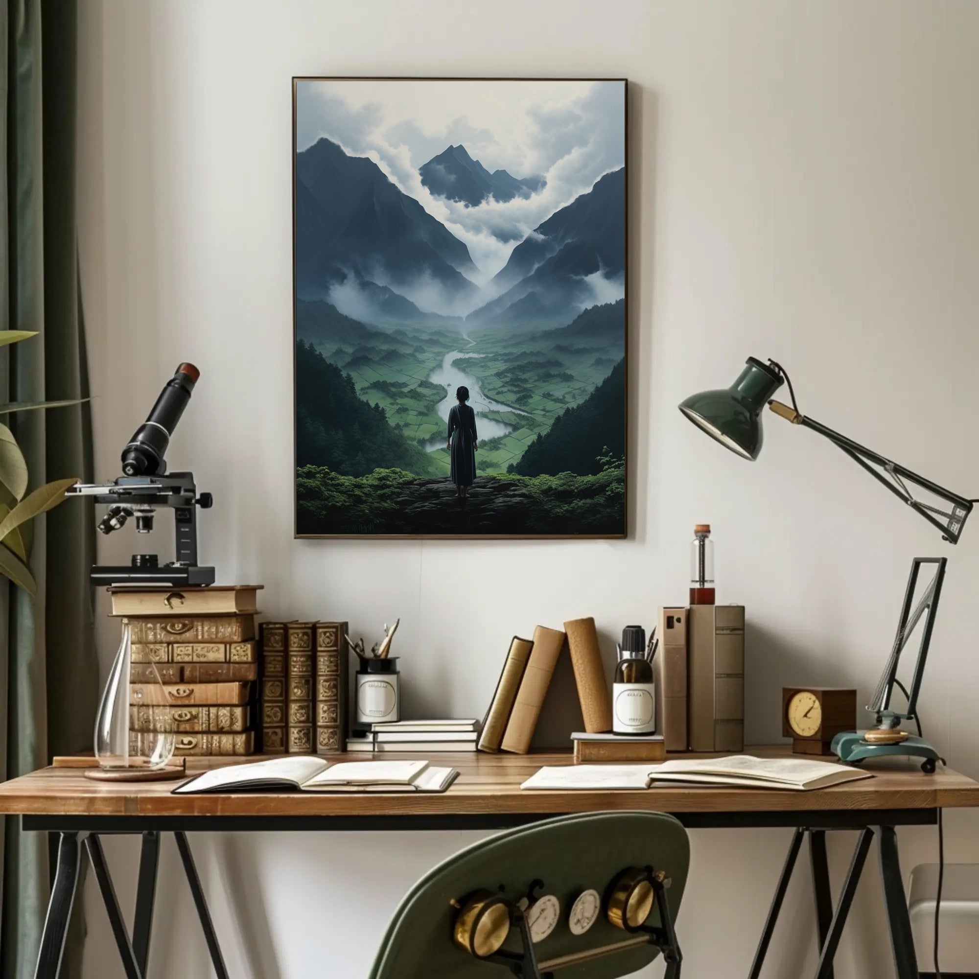 Serenity In The Mountains Poster