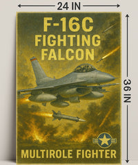 F-16C Fighting Falcon Poster PosterGoat