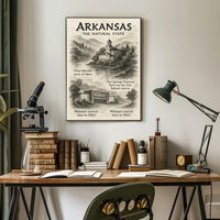 Arkansas The Natural State Poster