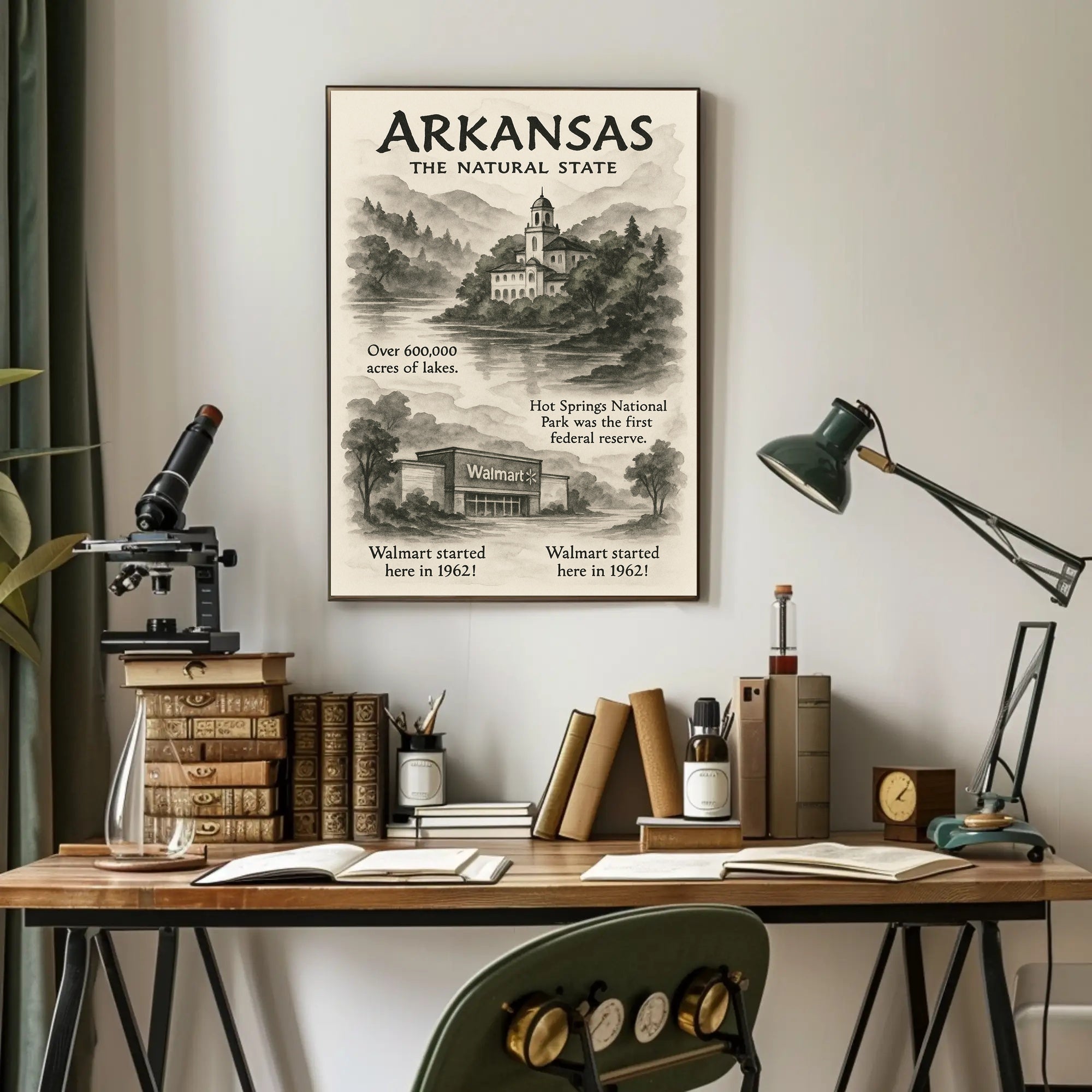 Arkansas The Natural State Poster