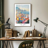 Cape Town Cityscape: Travel Poster PosterGoat