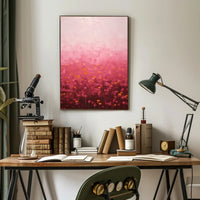 Abstract Pink Landscape Poster Modern Wall Art