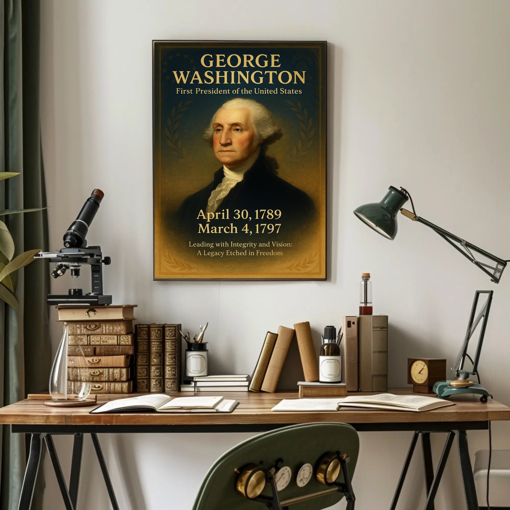 George Washington First President Poster PosterGoat