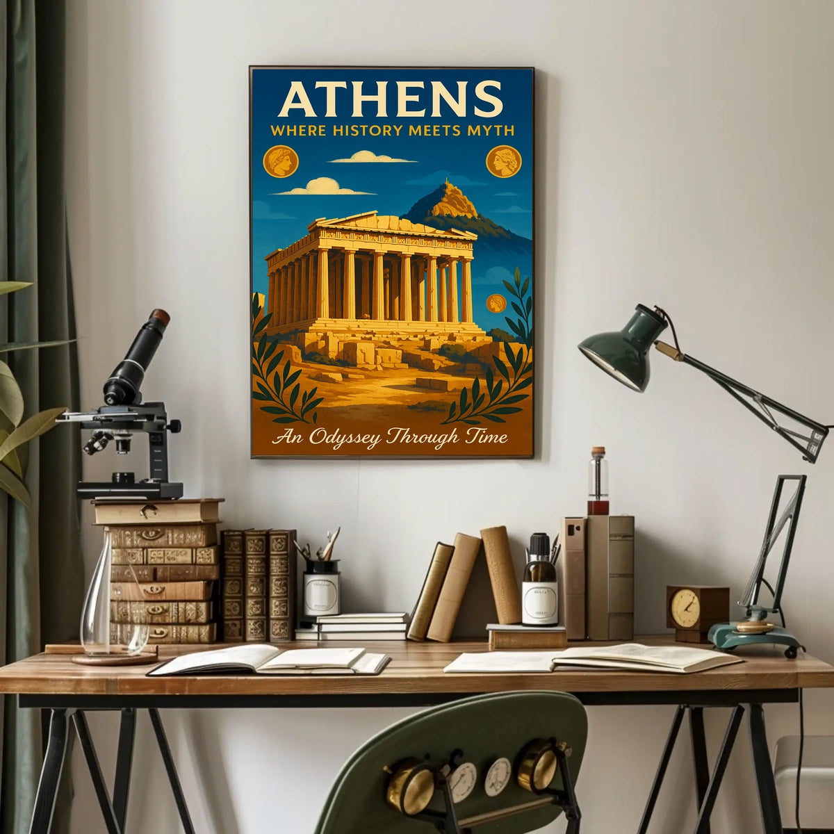 Athens Where History Meets Myth Poster