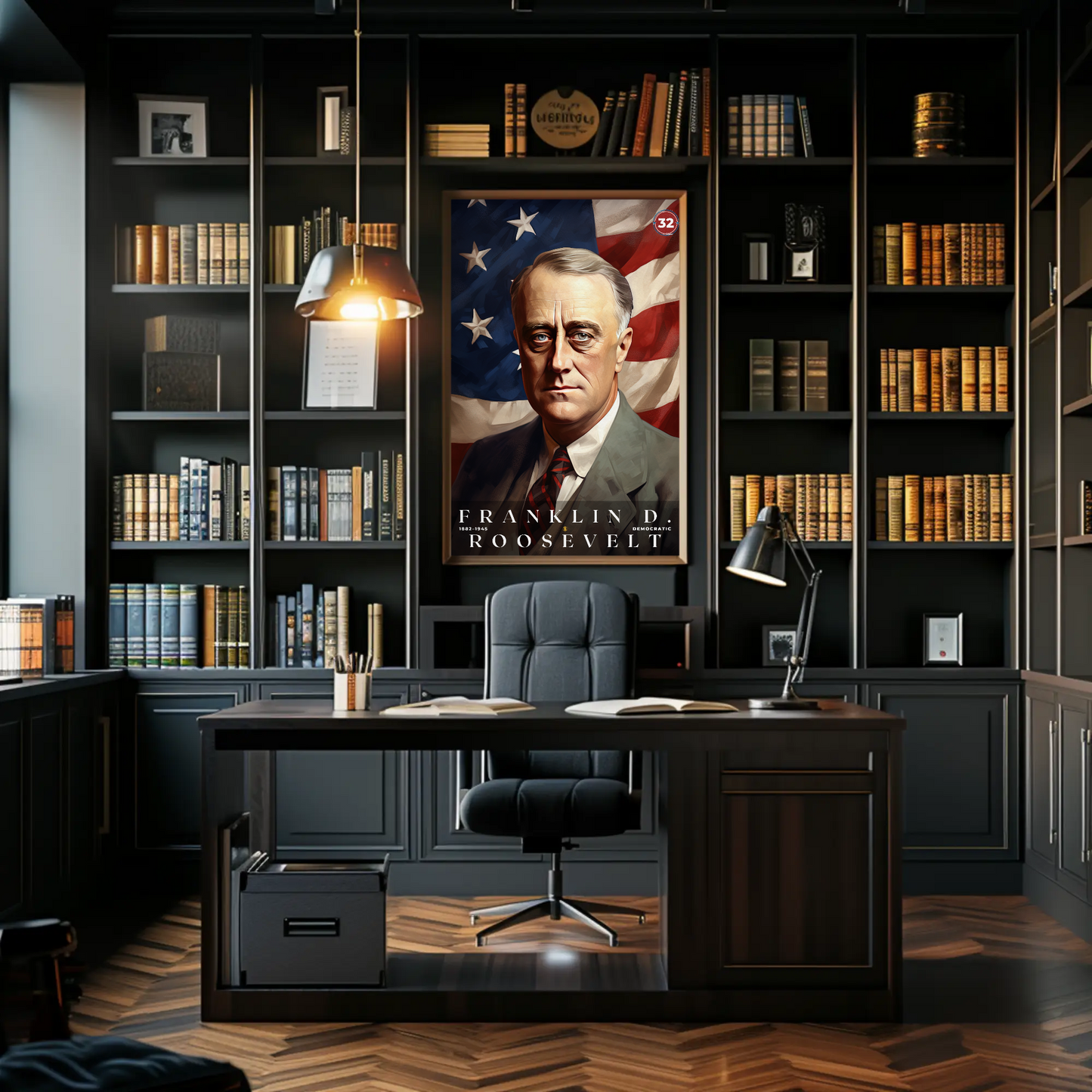 Franklin Roosevelt 32nd President Of The United States Portrait