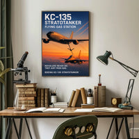 KC-135 Stratotanker Flying Gas Station Poster PosterGoat