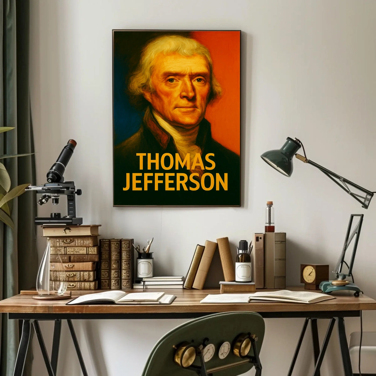 Thomas Jefferson Vintage Americana Poster