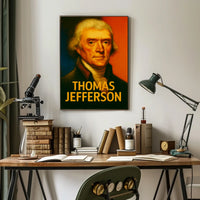 Thomas Jefferson Vintage Americana Poster