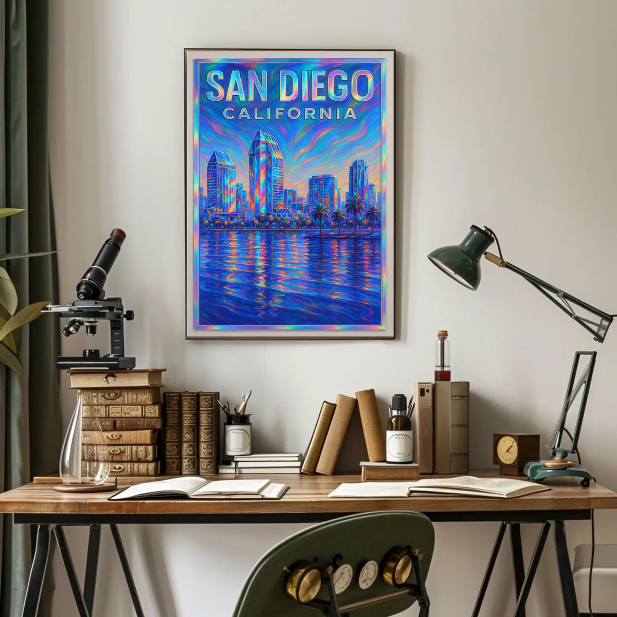 San Diego Skyline Poster