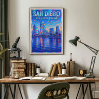 San Diego Skyline Poster