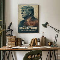 Trump Visionary Profile Vintage Patriot Poster