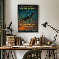 Lockheed P-38 Lightning Poster