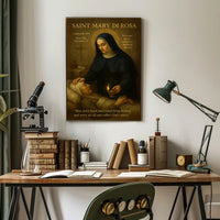 Saint Mary Di Rosa Inspirational Vintage Motivational or Quote Poster