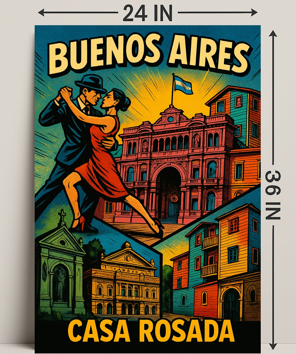 Buenos Aires Casa Rosada Wall Art Print PosterGoat