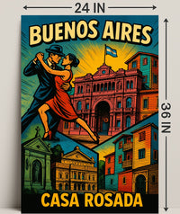 Buenos Aires Casa Rosada Wall Art Print PosterGoat