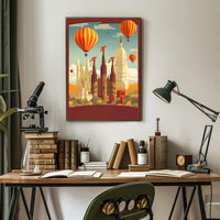Surreal Skyline Adventure Poster