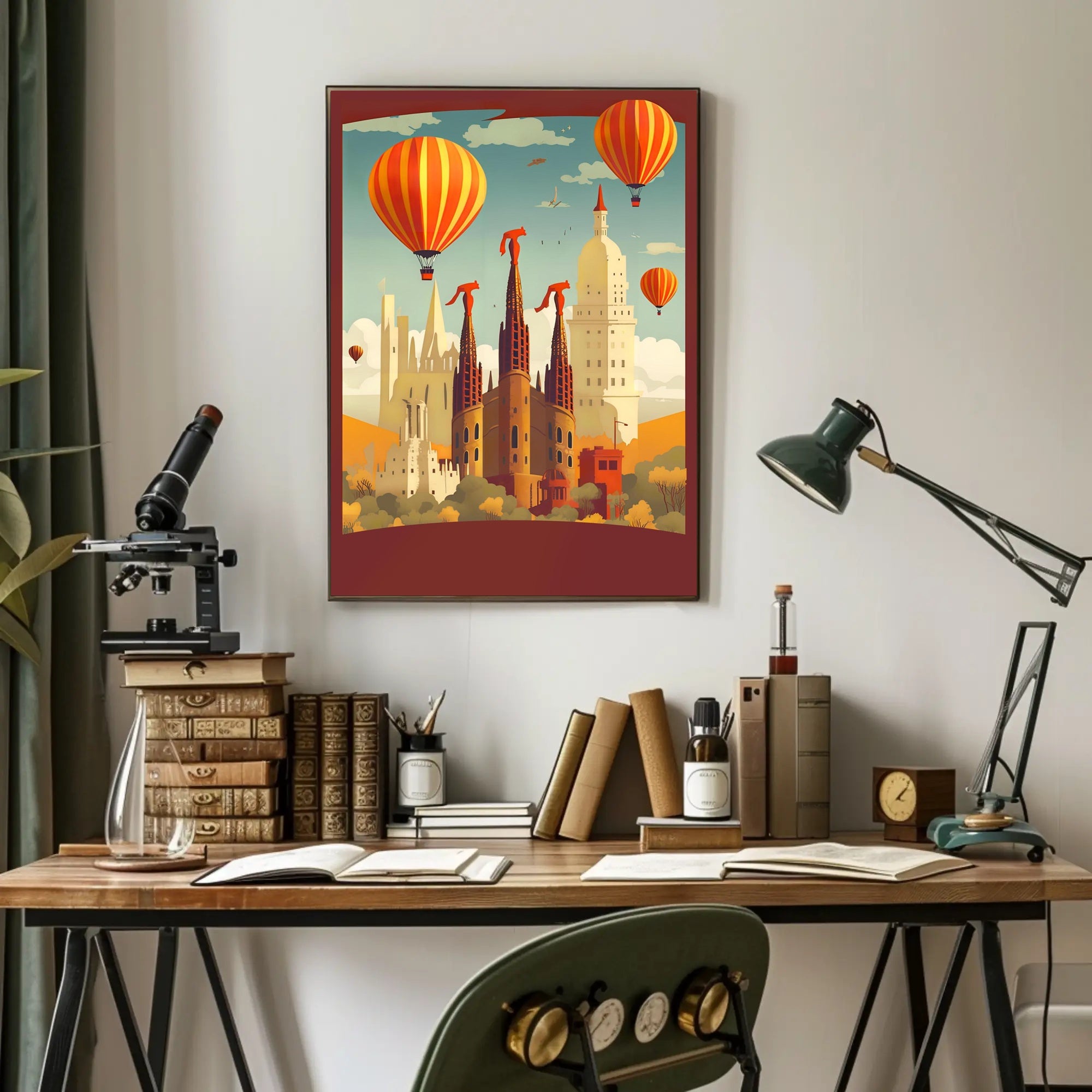 Surreal Skyline Adventure Poster