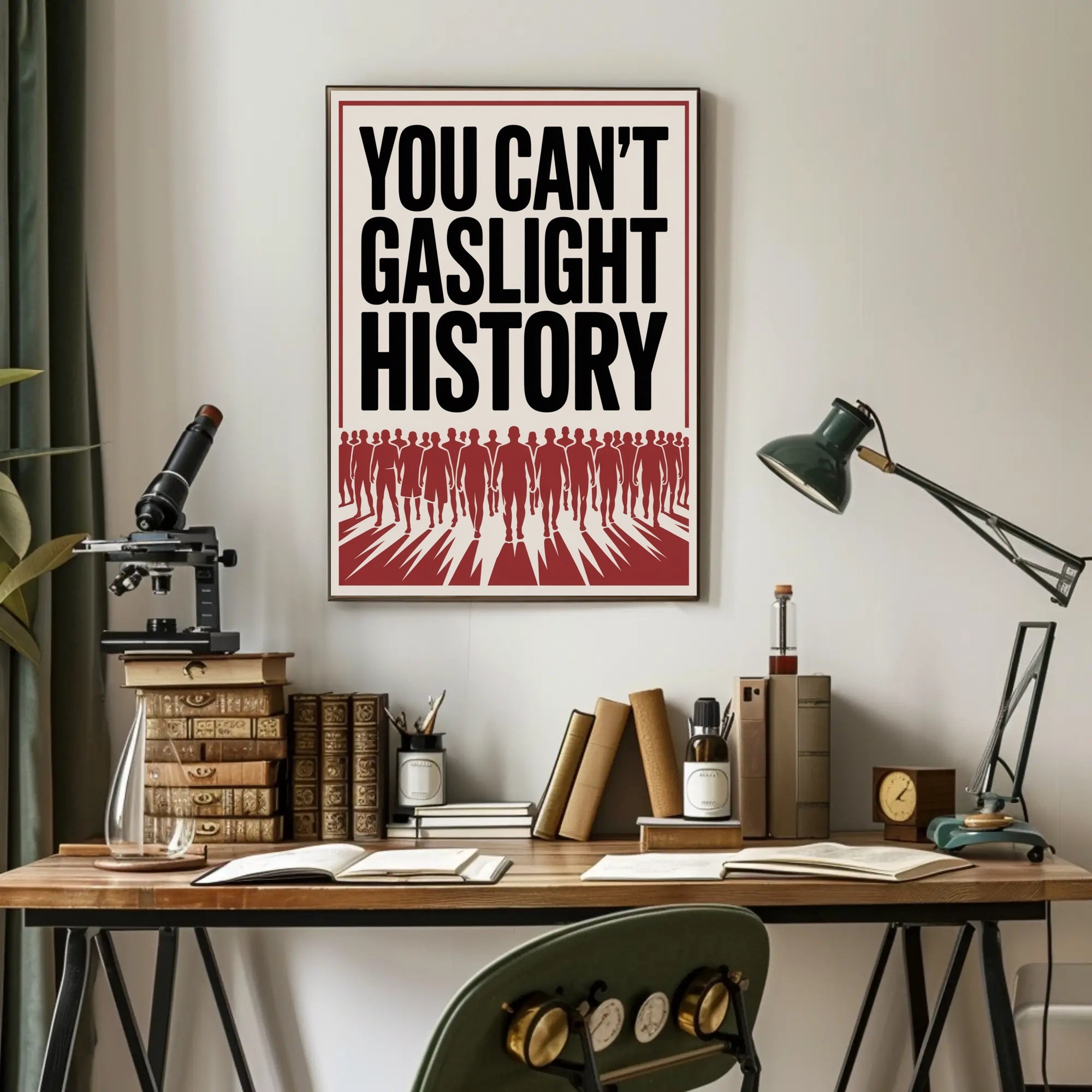 You Can't Gaslight History Political or Propaganda Poster