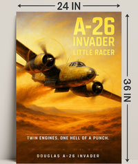 Douglas A-26 Invader Little Racer Poster PosterGoat