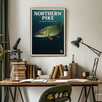Northern Pike Master of Freshwater Poster PosterGoat