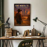 Fort Worth, TX Where the West Begins Poster