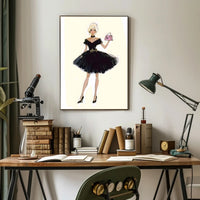 Fashion Illustration Elegant Evening Wear Poster