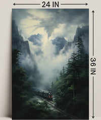 Journey Through The Misty Mountains Poster PosterGoat