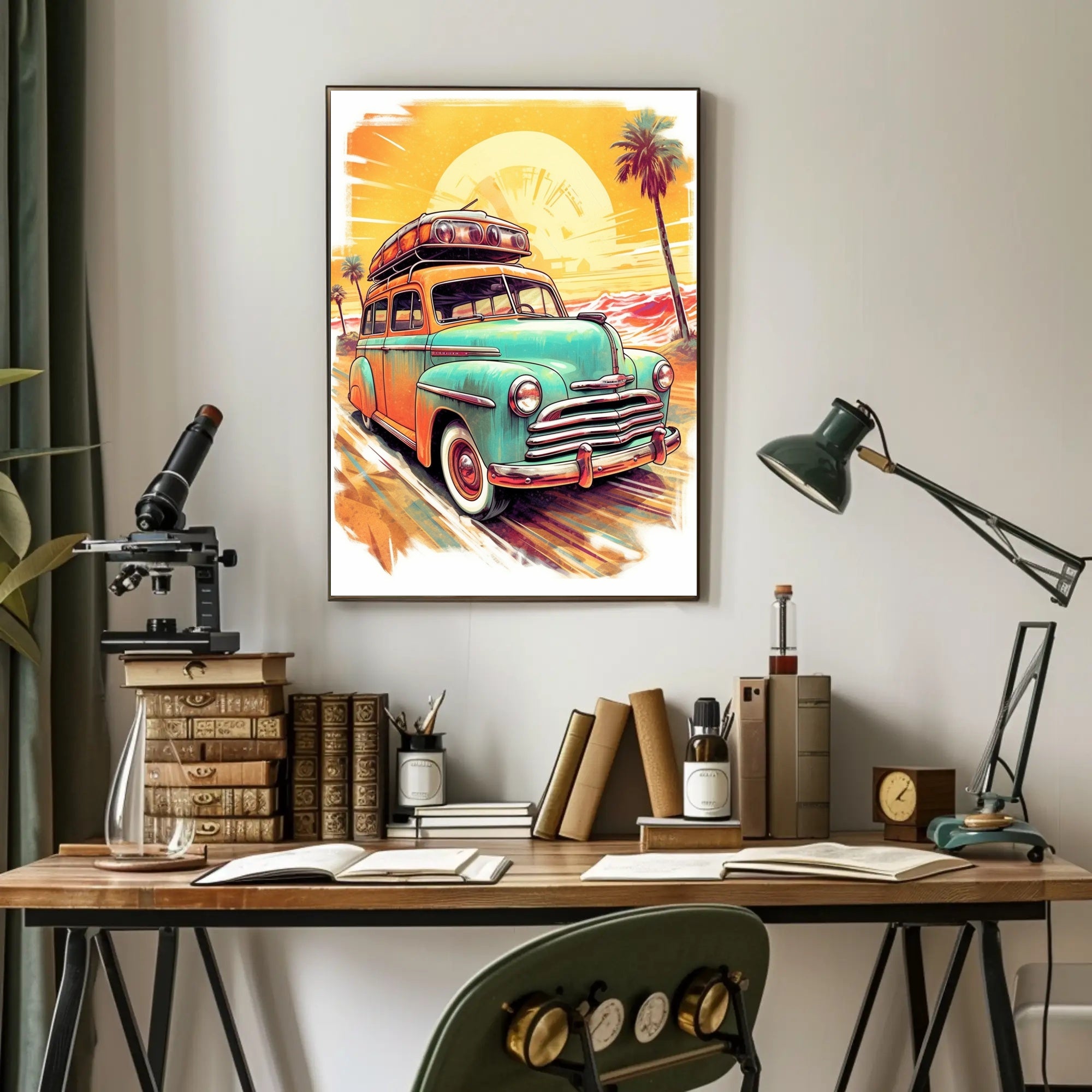 Vintage Road Trip Adventure Poster